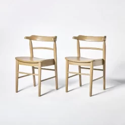 2pk Kaysville Curved Back Wood Dining Chair - Threshold™ Designed With Studio McGee -Furniture Specialty Store GUEST b8859535 25d6 44f9 9ed4 882e7bed9037