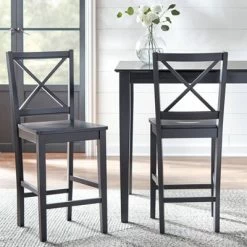 Set Of 2 30" Virginia Cross Back Chairs - Buylateral -Furniture Specialty Store GUEST ba159a75 7125 4b85 884b a1903368aca1