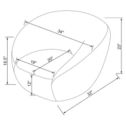 Swivel Accent Chair - Room Essentials™ -Furniture Specialty Store GUEST ba44349c 1ec8 4fc6 a351 c93a6f2267d2