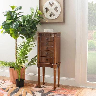 Kasey Jewelry Armoire Walnut - Powell Company 12 Kasey Jewelry Armoire Walnut - Powell Company - Image 10