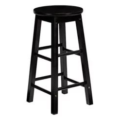 PJ Wood Classic Round Seat 29" Tall Kitchen Counter Stools For Homes, Dining Spaces, And Bars With Backless Seats & 4 Square Legs, Black (Set Of 6) 7 PJ Wood Classic Round Seat 29" Tall Kitchen Counter Stools For Homes, Dining Spaces, And Bars With Backless Seats & 4 Square Legs, Black (Set Of 6) -Furniture Specialty Store GUEST ba6980ce e8e3 4961 9315 5974bffc5bbf