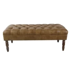 Classic Tufted Medium Bench - HomePop -Furniture Specialty Store GUEST bc624416 a947 42cd bded d76fd2e2e82e