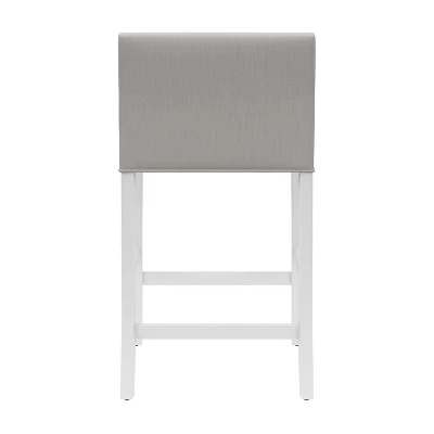 27" Desco Wood Upholstered Counter Height Barstool White - Hillsdale Furniture 7 27" Desco Wood Upholstered Counter Height Barstool White - Hillsdale Furniture - Image 5