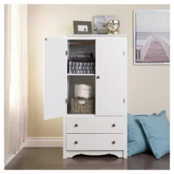 Monterey Armoire White - Prepac -Furniture Specialty Store GUEST bcde5f10 5e64 4603 8d7b c5f3043d2b6e