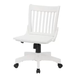 Deluxe Armless Wood Bankers Chair White - OSP Home Furnishings