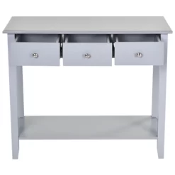 HOMCOM Console Table Industrial Desk With Drawer Bottom Shelf & Large Tabletop For Entryway Or Living Room 10 HOMCOM Console Table Industrial Desk With Drawer Bottom Shelf & Large Tabletop For Entryway Or Living Room -Furniture Specialty Store GUEST bda0658b 71e8 404a a887 d6b05450aad9