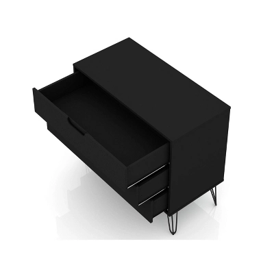 Set Of 2 Rockefeller 3 Drawer Dresser - Manhattan Comfort 7 Set Of 2 Rockefeller 3 Drawer Dresser - Manhattan Comfort - Image 5