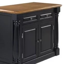 Monarch Kitchen Island With Oak Top Black - Homestyles -Furniture Specialty Store GUEST bde986fa bfa6 40dc 8a6e 7b7a1fdff3e6