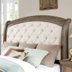 6pc Lellen Bedroom Set Beige/Rustic Natural Tone - HOMES: Inside + Out -Furniture Specialty Store GUEST be086f71 8d23 4888 8476 a0384a7403fe