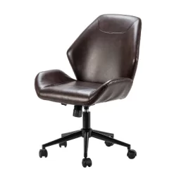 Juli Mid-Back Vegan Leather Office Task Chair With Adjustable Height Home Task Chair | Karat Home -Furniture Specialty Store GUEST be3f1006 dc27 4da4 930e 699b85d6b81b