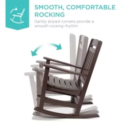 Best Choice Products All-Weather Rocking Chair, Indoor Outdoor HDPE Porch Rocker W/ 300lb Weight Capacity -Furniture Specialty Store GUEST bedde288 c2a0 4640 ba46 bd58b2f3b4fe