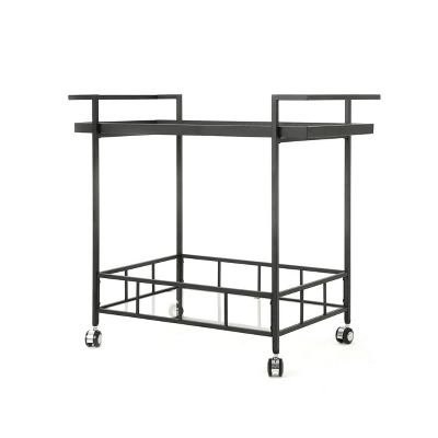 Ambrose Industrial Bar Cart - Christopher Knight Home 9 Ambrose Industrial Bar Cart - Christopher Knight Home - Image 7