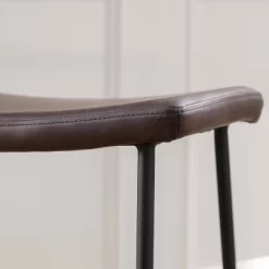 Set Of 2 Easton Saddle Counter Height Barstools Brown/Black - Acessentials -Furniture Specialty Store GUEST bf9ce6c2 313b 488a b100 3cf7a8eccd69