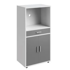 Microwave Stand With Drawer – Rolling Storage Cabinet With Doors And Locking Wheels – Freestanding Kitchen Storage By Lavish Home (White And Gray) 7 Microwave Stand With Drawer – Rolling Storage Cabinet With Doors And Locking Wheels – Freestanding Kitchen Storage By Lavish Home (White And Gray) -Furniture Specialty Store GUEST bfd4e884 fa86 4147 b751 ebb8f61a03d0