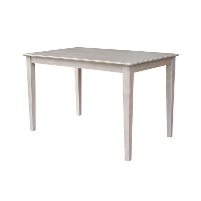 Solid Wood 30"X 48" Dining Table Weathered Gray - International Concepts 8 Solid Wood 30"X 48" Dining Table Weathered Gray - International Concepts - Image 6