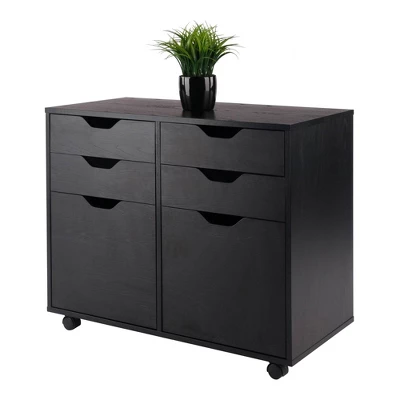 Halifax 2 Sections Mobile Storage Cabinet - Winsome 8 Halifax 2 Sections Mobile Storage Cabinet - Winsome - Image 6