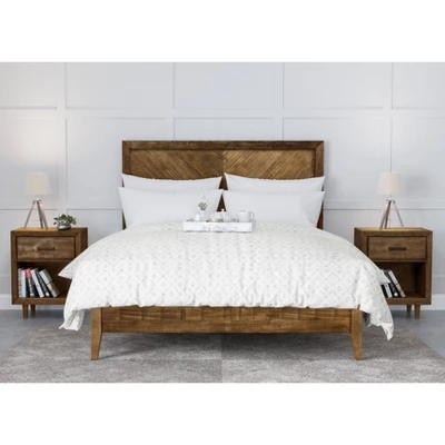 3pc Aurora Mid-Century Bedroom Set Gray - Abbyson Living 3 3pc Aurora Mid-Century Bedroom Set Gray - Abbyson Living