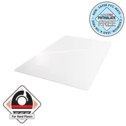 Vinyl Chair Mat For Hard Floor Square Clear - Floortex -Furniture Specialty Store GUEST c2bb637e 1c0b 4180 94bd c5bb4e9d78a1