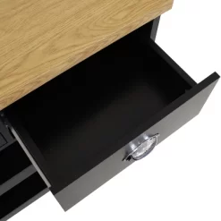 Sunnydaze Decor Sunnydaze MDF Indoor Farmhouse Style Kitchen Island Cart With Drawers And Shelves - 34.25" H - Black 17 Sunnydaze Decor Sunnydaze MDF Indoor Farmhouse Style Kitchen Island Cart With Drawers And Shelves - 34.25" H - Black -Furniture Specialty Store GUEST c3746806 045e 4b19 932d a6f5de5f02d2