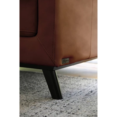 Woodstock Mid-Century Top Grain Leather Sofa - Abbyson Living 6 Woodstock Mid-Century Top Grain Leather Sofa - Abbyson Living - Image 4