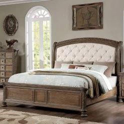 6pc Lellen Bedroom Set Beige/Rustic Natural Tone - HOMES: Inside + Out