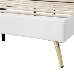 Queen/Full Size Upholstered Platform Bed Frame With LED Lights, Princess Bed With Crown Headboard-ModernLuxe -Furniture Specialty Store GUEST c4f6917f 7d97 40f7 801d 9202bb7082dc