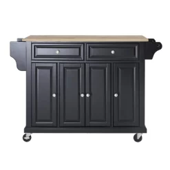 Full Size Wood Top Kitchen Cart Black - Crosley -Furniture Specialty Store GUEST c5e49b1e 886e 4b32 90ec 640b0d1c9dd9
