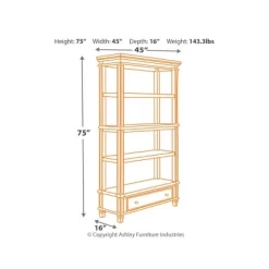 75" Realyn Bookshelf - Signature Design By Ashley -Furniture Specialty Store GUEST c628416f 4b58 486d ad62 2272d12e4f88