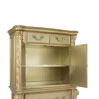 44" Vendome Bedroom Set Gold Patina/Bone White - Acme Furniture 6 44" Vendome Bedroom Set Gold Patina/Bone White - Acme Furniture - Image 4