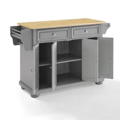 Alexandria Kitchen Island With Wood Top Vintage Gray/Natural - Crosley -Furniture Specialty Store GUEST c6ae011f a410 4c7c b271 d2eca6171577
