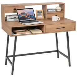 Costway Makeup Vanity Table Computer Writing Desk Storage With Drawer Shelf Industrial 18 Costway Makeup Vanity Table Computer Writing Desk Storage With Drawer Shelf Industrial -Furniture Specialty Store GUEST c7a3bcb8 d2ee 40b3 84eb 02f81cb31a7b