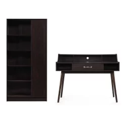 2pc Brenda Mid Century Home Office Set - Christopher Knight Home -Furniture Specialty Store GUEST c85f5065 9e30 4f59 9cc8 0d582fd7fb93