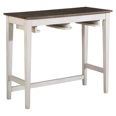 3pc Helbrana Bar Height Dining Set White/Gray - HOMES: Inside + Out 5 3pc Helbrana Bar Height Dining Set White/Gray - HOMES: Inside + Out - Image 3