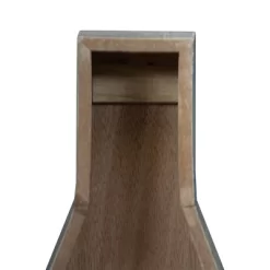 Single Bottle Rustic White Wood Wall Mount Wine Rack - Foreside Home & Garden -Furniture Specialty Store GUEST c8a7540d 79d8 4b59 90bc aba01f206a64