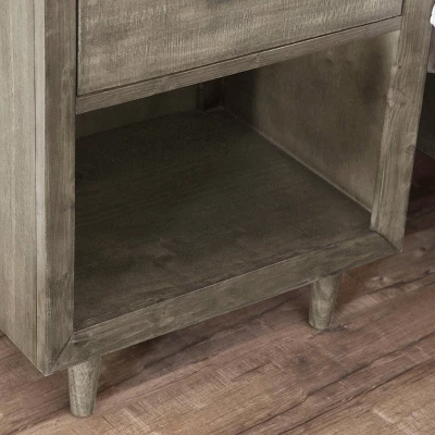 3pc Aurora Mid-Century Bedroom Set Gray - Abbyson Living 9 3pc Aurora Mid-Century Bedroom Set Gray - Abbyson Living - Image 7