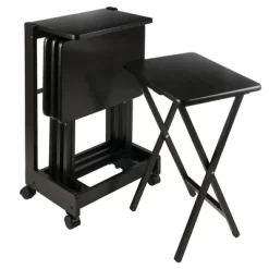 5pc Brienda Set Flip Top Snack Table - Winsome