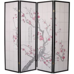 Legacy Decor Room Divider Privacy Screen Panel Blossom Shoji Design