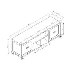 Pierre TV Stand For TVs Up To 60" Winter White - HOMES: Inside + Out -Furniture Specialty Store GUEST cb126c6d 0933 4cea 999c 4dc52598f5db