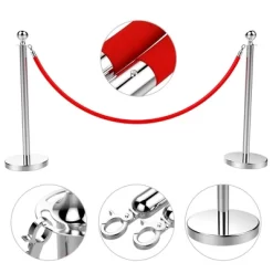 Yaheetech 2pcs Ball Top Stainless Steel Stanchion Posts -Furniture Specialty Store GUEST cb74bc8a 030f 4ee9 af56 e58e60538063