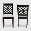 2pc Caron Upholstered Wood Dining Chair Set - Baxton Studio -Furniture Specialty Store GUEST cc166717 86d3 4d84 8c30 604bd4647152
