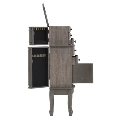 Sedalia Jewelry Armoire Gray - Powell Company 7 Sedalia Jewelry Armoire Gray - Powell Company - Image 5