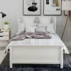 Twin Size Wood Platform Bed With Headboard, Footboard And Wood Slat Support-ModernLuxe -Furniture Specialty Store GUEST ccb6d120 eb68 4d7a 98bb 50a9f5bba2be