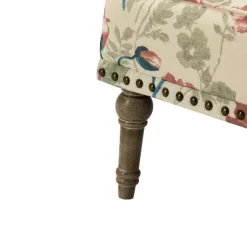 Reggio Traditional Wooden Upholstered Armchair With Floral Patterns And Nailhead Trim | ARTFUL LIVING DESIGN -Furniture Specialty Store GUEST ccfed54c 2b77 49d6 9fc8 815740dffe39