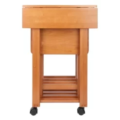 5pc Set Sophia Snack Tables Teak - Winsome -Furniture Specialty Store GUEST cd1f3f7d 1d74 4b71 9064 f01c68accee8