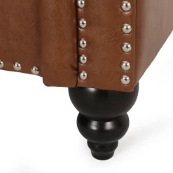 Drury Contemporary Channel Stitch 3 Seater Sofa With Nailhead Trim - Christopher Knight Home -Furniture Specialty Store GUEST cd75584c 59be 4098 99e5 a1457227f4f8