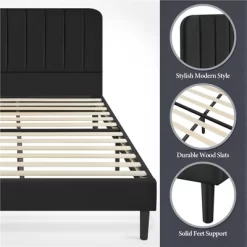 Yaheetech Upholstered Platform Bed Frame With Square Tufted Fabric Headboard -Furniture Specialty Store GUEST cd860aac c3f5 4477 9bb6 d3692bdd28dd