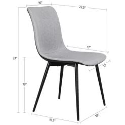 Yaheetech Set Of 4 Dining Chairs With Ventilate Fabric Cushion Metal Legs For Kitchen Living Room, Gray 11 Yaheetech Set Of 4 Dining Chairs With Ventilate Fabric Cushion Metal Legs For Kitchen Living Room, Gray -Furniture Specialty Store GUEST cded880e 4cd1 41a0 a73c 7ef8d6161b8b