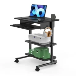 Stand Up Desk Store Adjustable Height Mobile Workstation With Retractable Keyboard Tray (29” Wide) -Furniture Specialty Store GUEST ce39f5ad b300 49a5 8fc2 f58f48ebcbfa