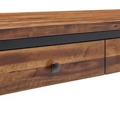 Claremont Rustic Wood Console Table With Two Drawers And Low Shelf Dark Brown - Alaterre Furniture 15 Claremont Rustic Wood Console Table With Two Drawers And Low Shelf Dark Brown - Alaterre Furniture -Furniture Specialty Store GUEST ceafe9b6 bfb0 42d0 a5be 082afaa022af