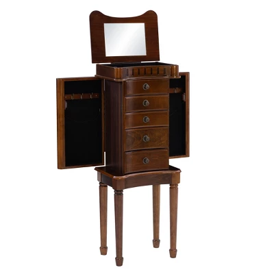Kasey Jewelry Armoire Walnut - Powell Company 4 Kasey Jewelry Armoire Walnut - Powell Company - Image 2